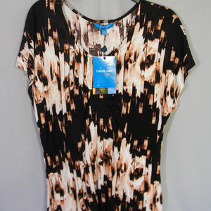 NEW! DEREK LAM Short Sleeve Fitted T-Shirt Top
